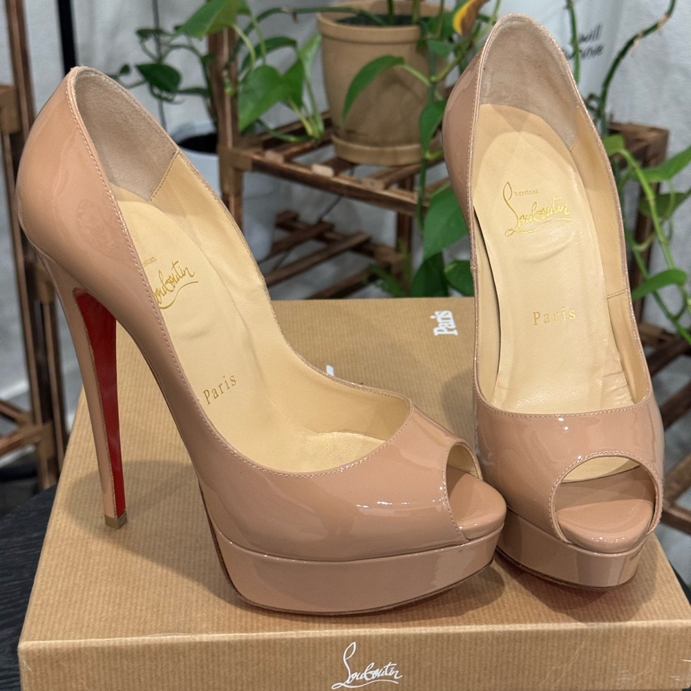 Christian Louboutin Lady Peep 150 Pumps - Picture 2 of 10